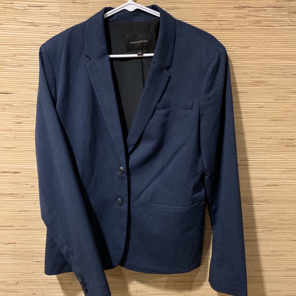 NWOT Banana Republic Navy Blazer - women’s 14